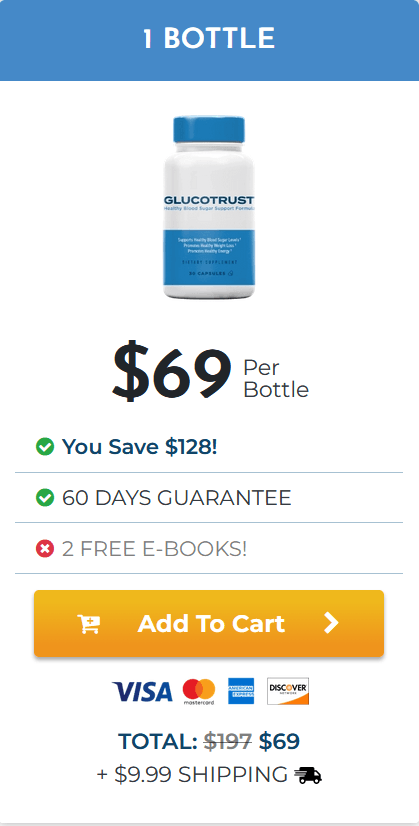 glucotrust checkout 1 bottle