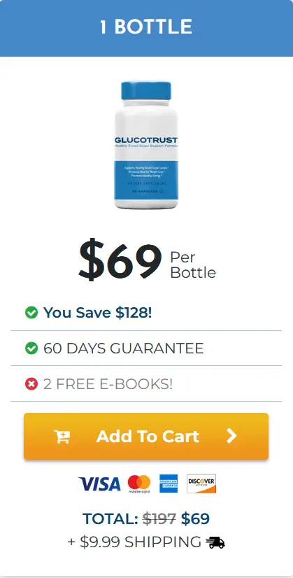 glucotrust checkout 1 bottle
